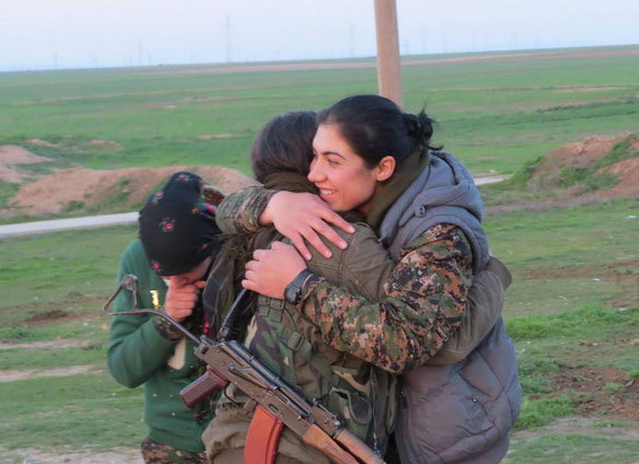Два курдских фронта встретились в районе Tal Abyad