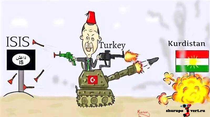 Как видеться курдам операция Турции против ИГИЛ и РПК