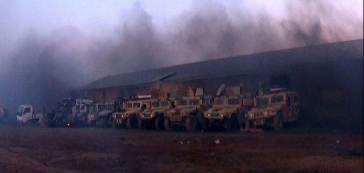 Иракская армия атакована боевиками ИГИЛ в Рамади, Ирак