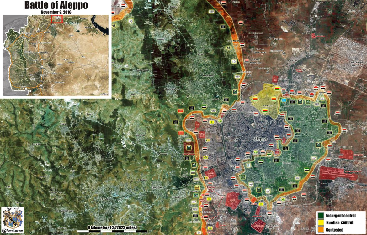 Силы Асада закрепились в районах, ранее занятых в Западном Алеппо